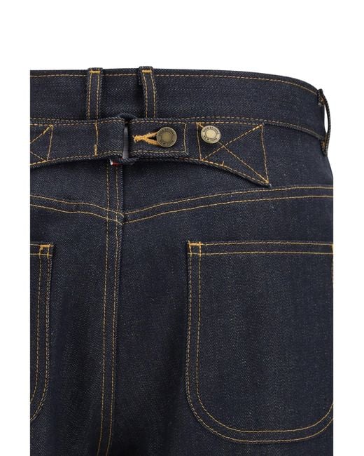 Thom Browne Blue Selvedge 5-Pocket Jeans