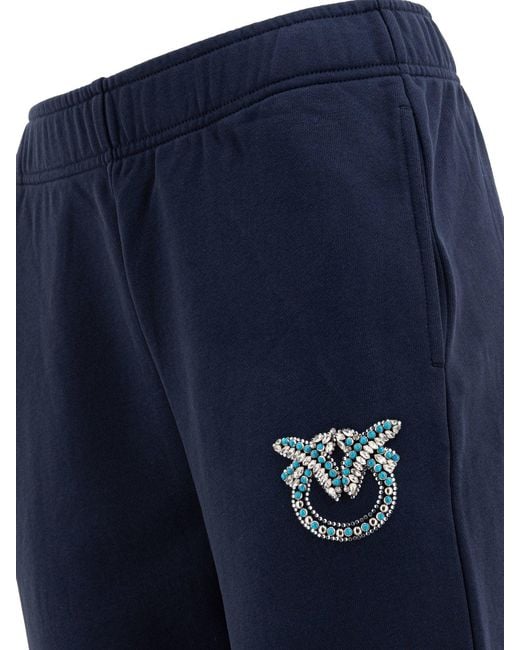 Pinko Blue Dark Cotton Pants