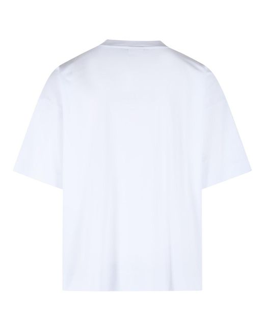 Dries Van Noten White 'Heno' Cotton T-Shirt for men