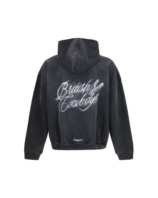 Represent Black Hoodie British Cowboys for men