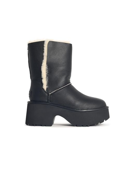 Ugg Blue 'Classic Esmee' Leather Boots