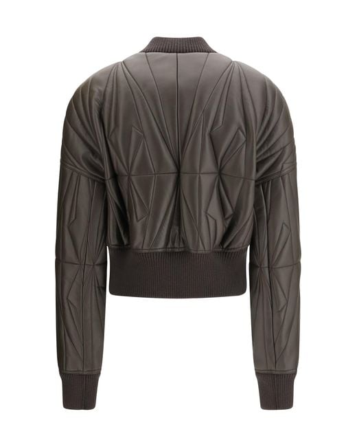 Moncler Black Rick Owens Geocamo Leather Jacket + Rick Owens