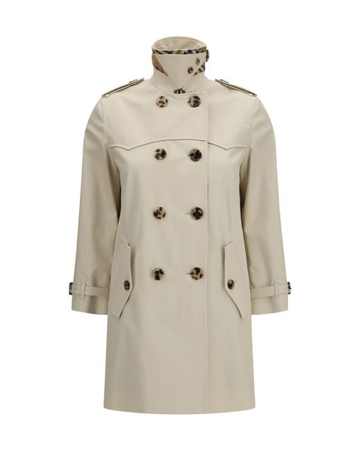 Burberry Natural Short Summerside Trench
