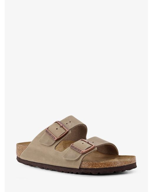 Birkenstock Natural Suede Arizona Sandals