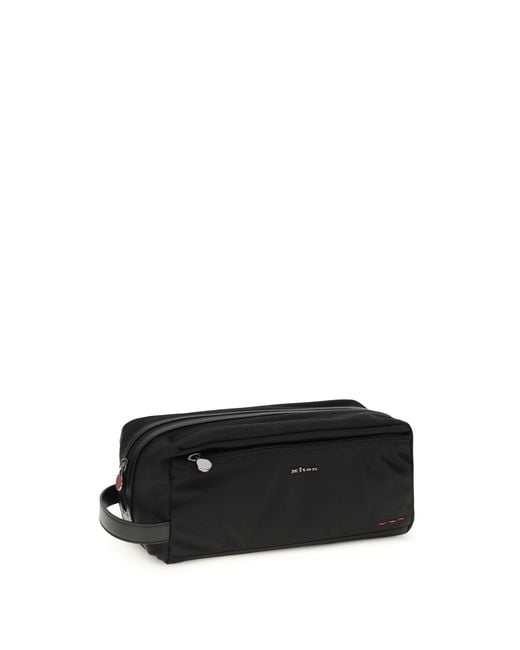 Kiton Black Beauty Case With Zip for men