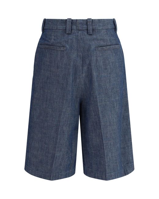 Jil Sander Blue Bermuda Shorts for men