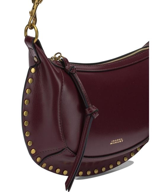 Isabel Marant Purple "Oskan Moon" Small Shoulder Bag