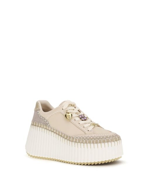 Chloé White Wedge Sneakers Nama