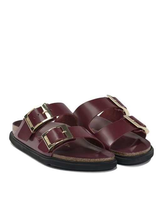 Birkenstock Brown "Arizona Droplet Buckle" Sandals