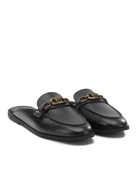 Pinko Black Loafers & Slippers