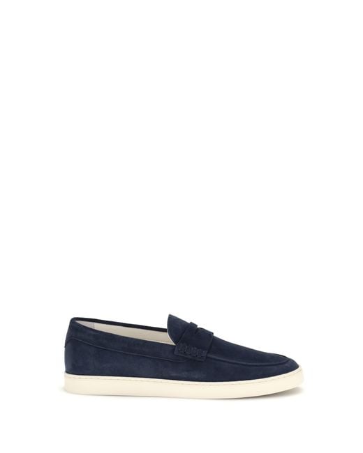Brunello Cucinelli Blue Loafers for men