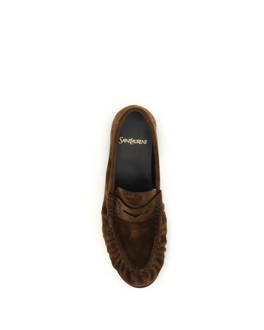 Saint Laurent Brown Le Loafer Loafers