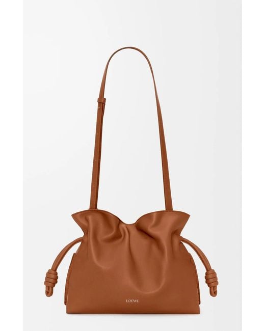 Loewe Brown "Flamenco" Medium Clutch