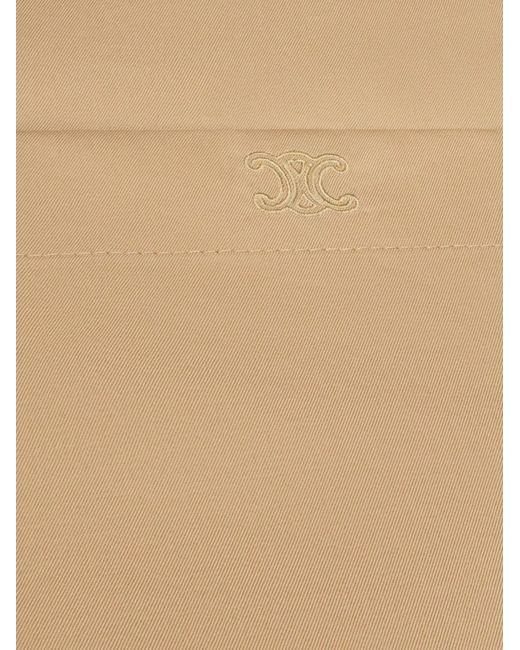 Céline Natural Cotton And Silk Dress