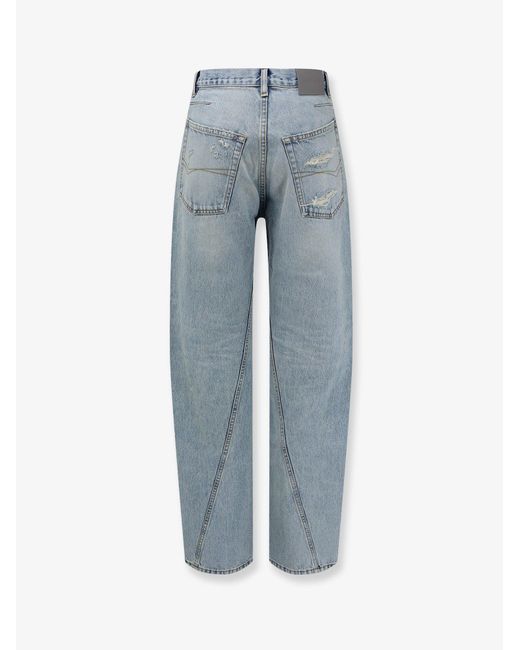 Balenciaga Blue Twisted Seam Jeans