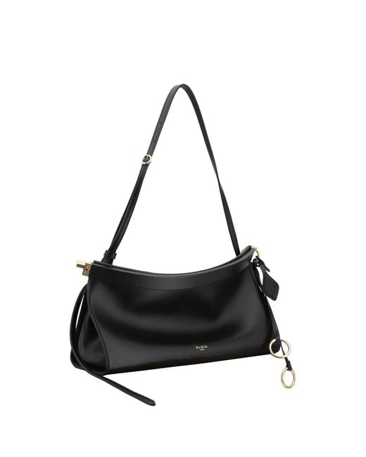 Alaïa Black Alaã¯A Le Click West Medium Shoulder Bag