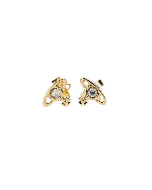 Vivienne Westwood Metallic 'Nano Solitaire' Earrings