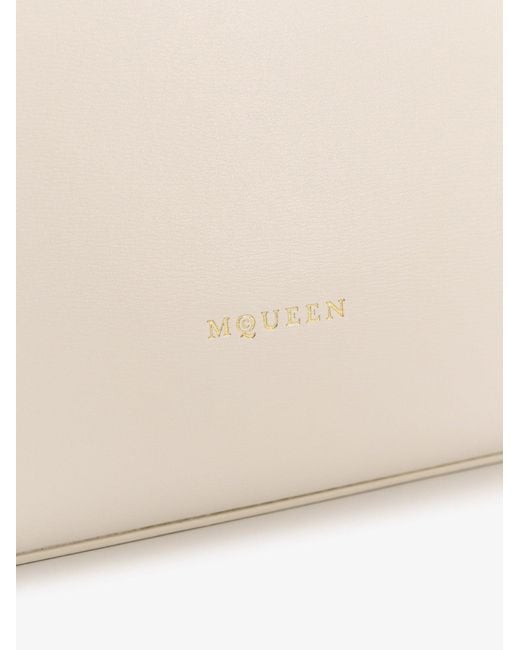 McQueen Natural Birdee Large Leather Shoulder Bag