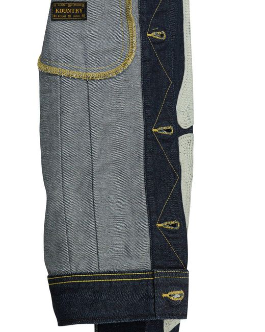 Kapital Blue Ek-1500Ljbidg Denim Jacket for men