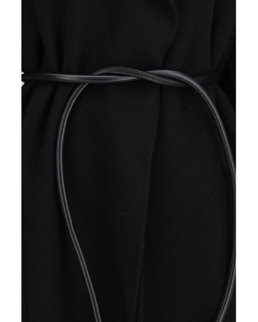Max Mara Black Zannata Oversized Wool Coat