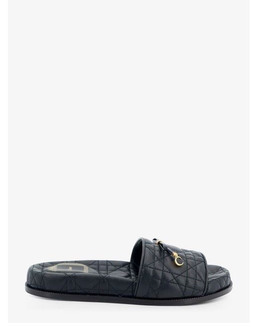 Dior Multicolor Dior Cannage Quilted Leather Sandals