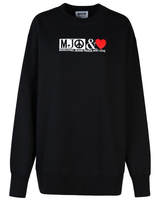 Moschino Black Cotton Sweatshirt