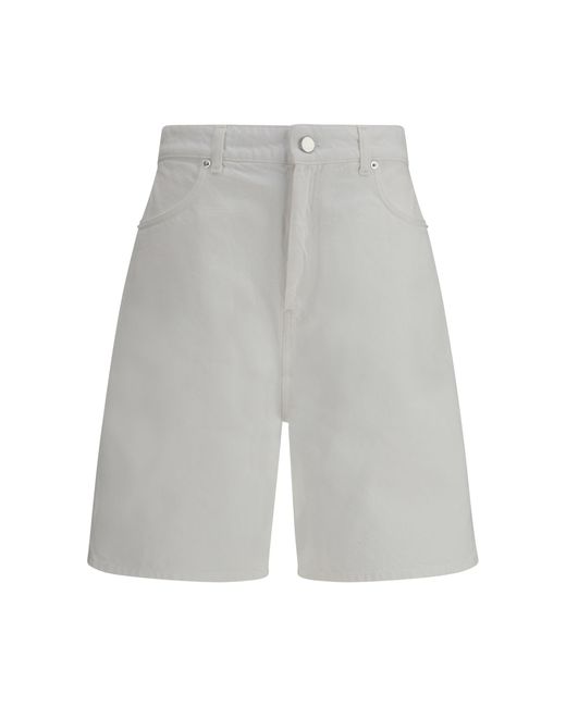 Loulou de Saison Gray Denim Shorts Isu Lds