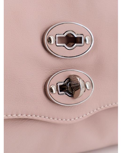 Zanellato Pink Postina Baby Leather Crossbody Bag