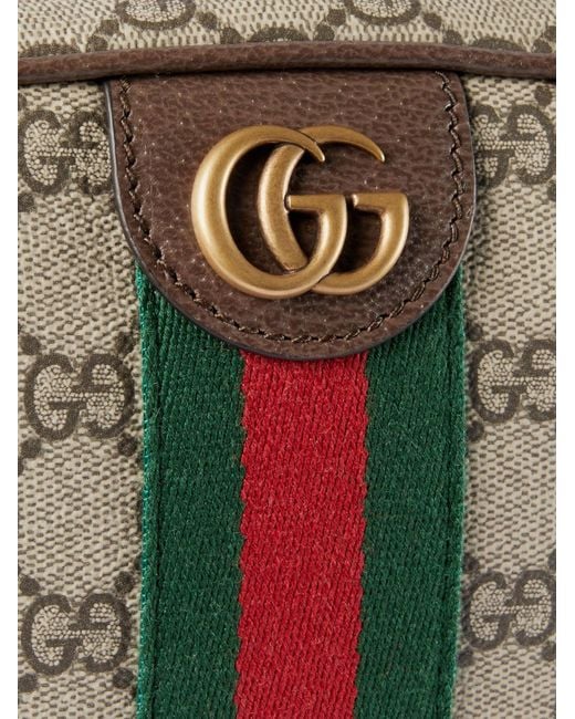 Gucci Gray Ophidia Gg Supreme Fabric Shoulder Bag for men