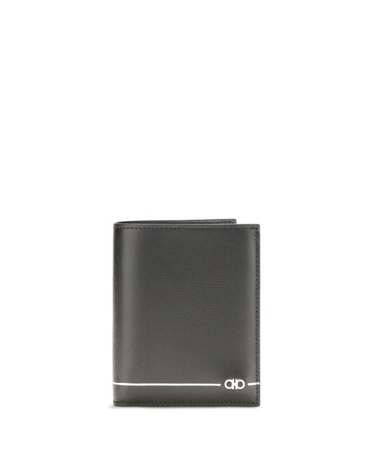 Ferragamo Gray Gancini Bifold Wallet for men