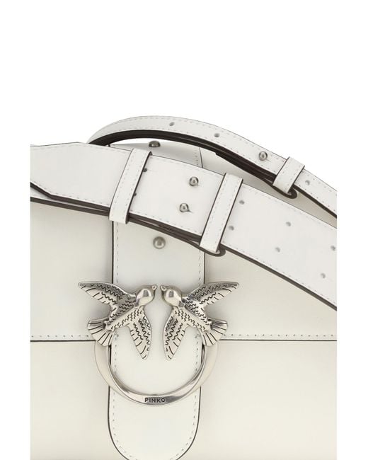 Pinko White Shoulder Bag Love One