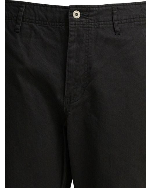 Nonnative Black Cotton Work Pants for men