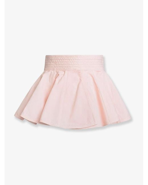 Alaïa Pink Peplum Cotton Belt