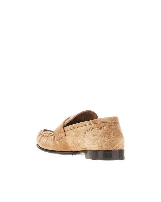 Jimmy Choo Natural 'Ellis' Suede Leather Loafers