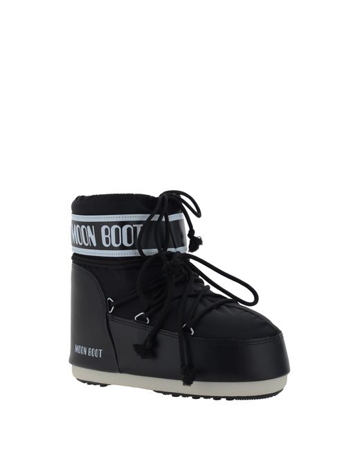 Moon Boot Blue Icon Low Boots Upper: Nylon; Sole: Rubber