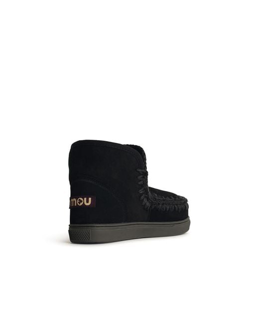 Mou Black Eskimo Sneaker Leather Boots