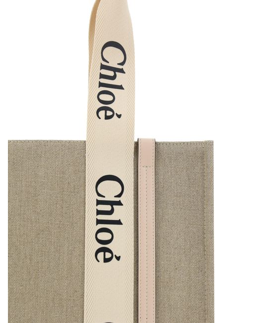 Chloé Natural Chloã Woody Shoulder Bag