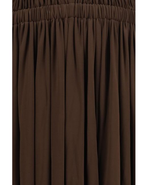 Alaïa Brown Alaïa Deesse Dress