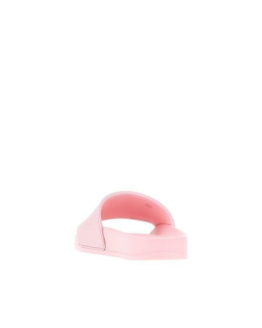 Pinko Pink Love Birds Logo Rubber Slides