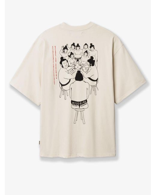 Woodbird Natural Wbbeam Suma Tee Cotton T-Shirt for men