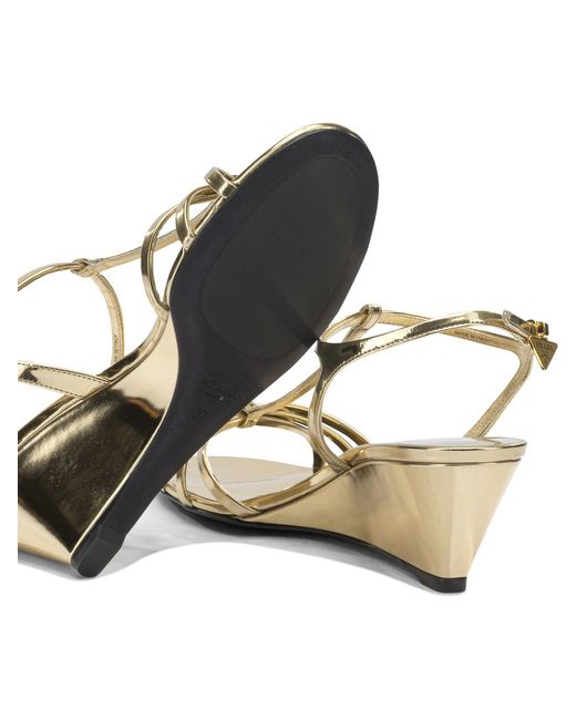 Prada Natural Leather Heeled Sandals