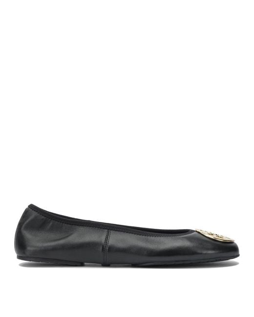 Tory Burch Black Reva Travel Ballet