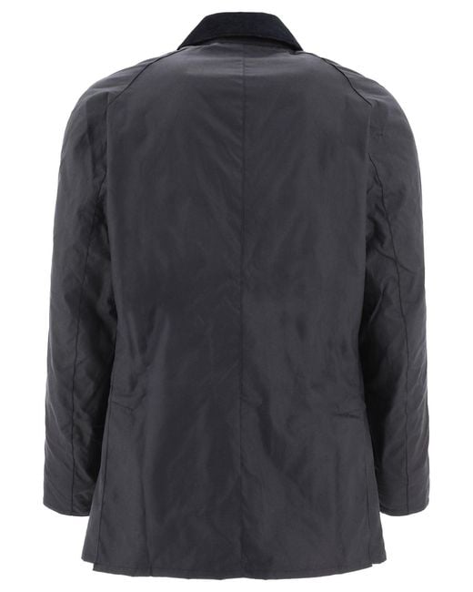 Barbour Gray "ashby" Waxed Jacket