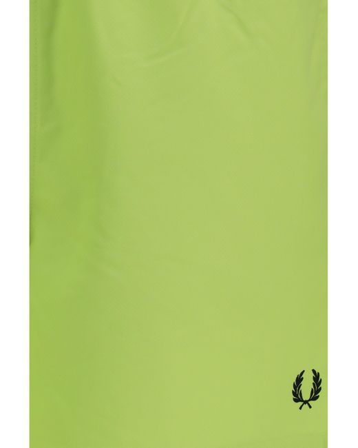Fred Perry Green Swim Shorts for men