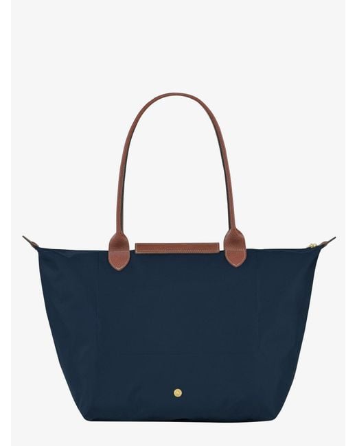Longchamp Blue Le Pliage Original Large Nylon Shoulder Bag