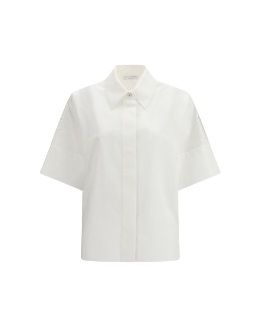 Women's White Poplin Shirt
