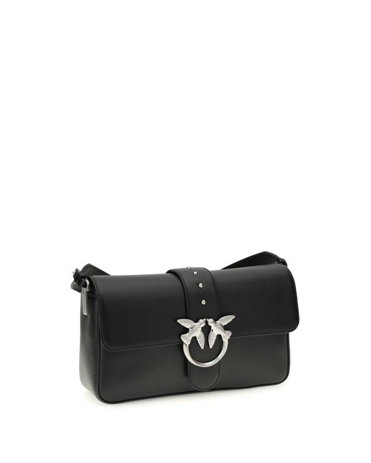 Pinko Black Shoulder Bag Love One Leather