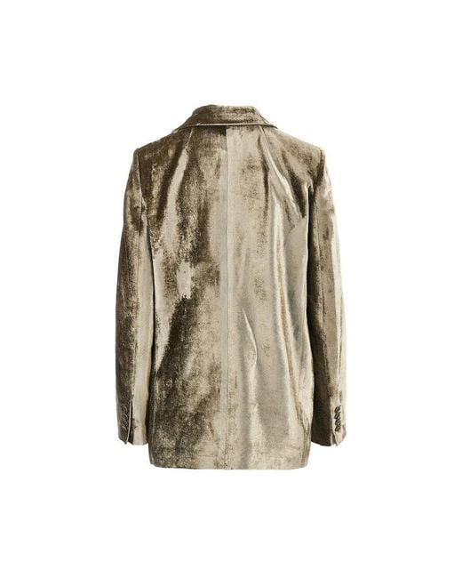 Etro Green Velvet Single-Breasted Jacket