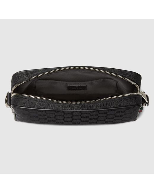 Gucci Black Gg Crossbody Bag for men