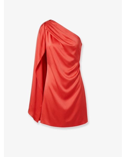 Stella McCartney Red Satin Mini Dress